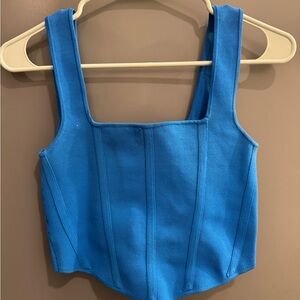 Zara Blue Corset Top